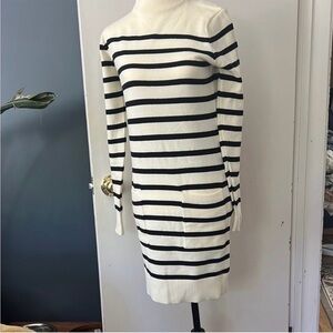 SHEIN | Women’s Size S Black and White Striped Long Sleeve Dress